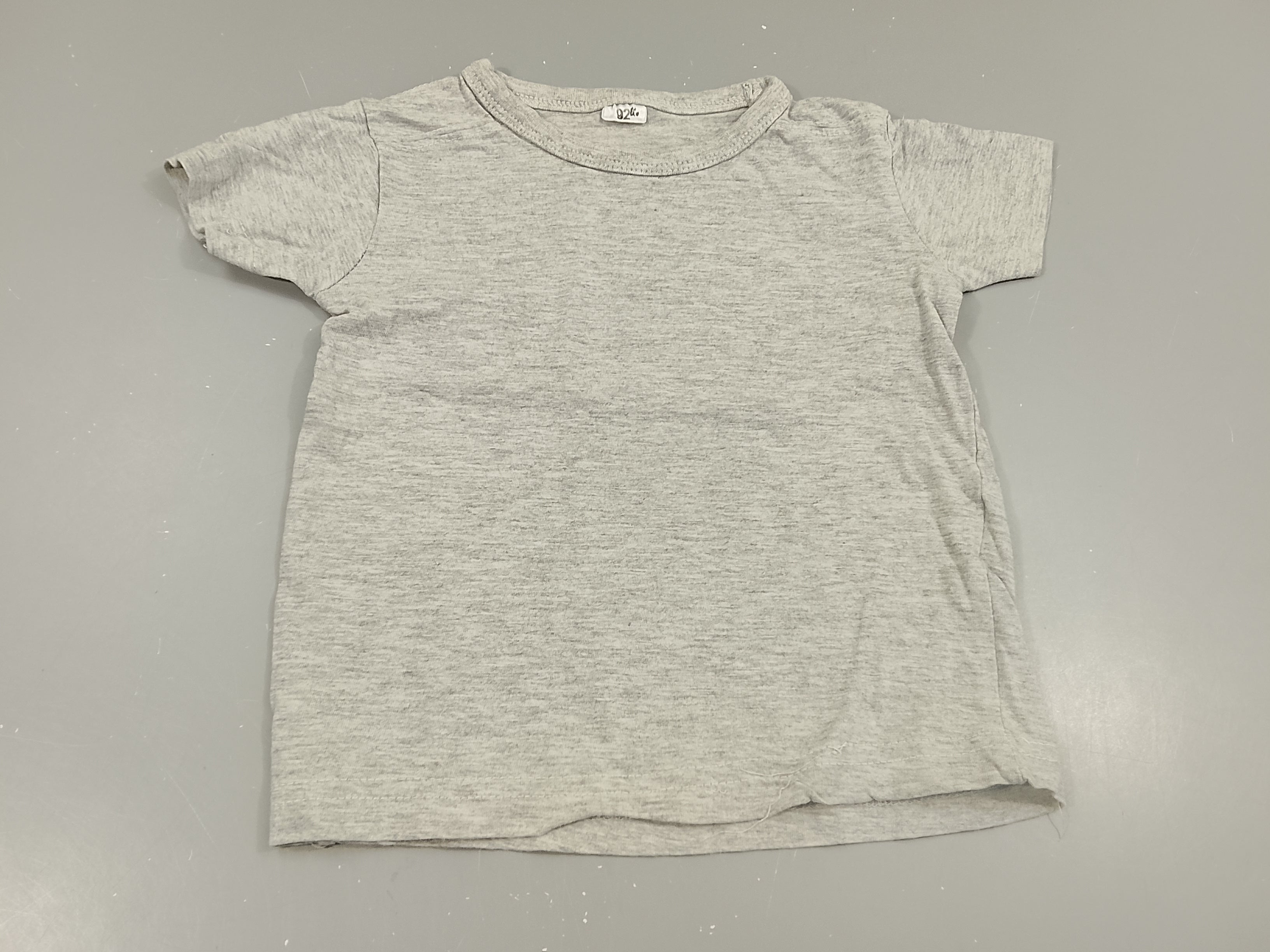 T-shirt m.c gris clair flammé