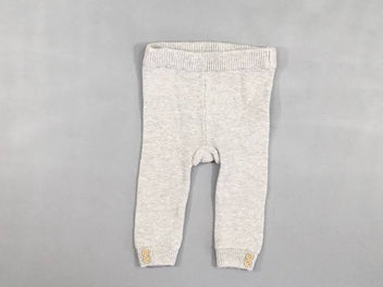 Pantalon mailles gris chiné