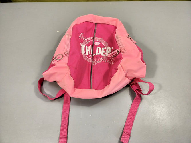 Sac à dos rose "Domyos, Athl.dept girls". Quelques légères petites taches., moins cher chez Petit Kiwi