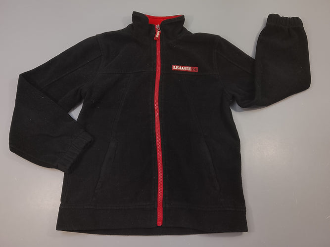 Polar zippé noir et rouge "League 74", moins cher chez Petit Kiwi