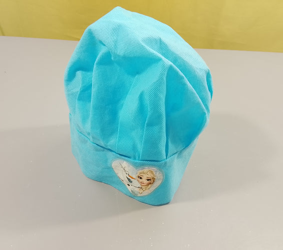 Toque de cuisine bleu Reine des neiges , règlable à l'arrière, moins cher chez Petit Kiwi