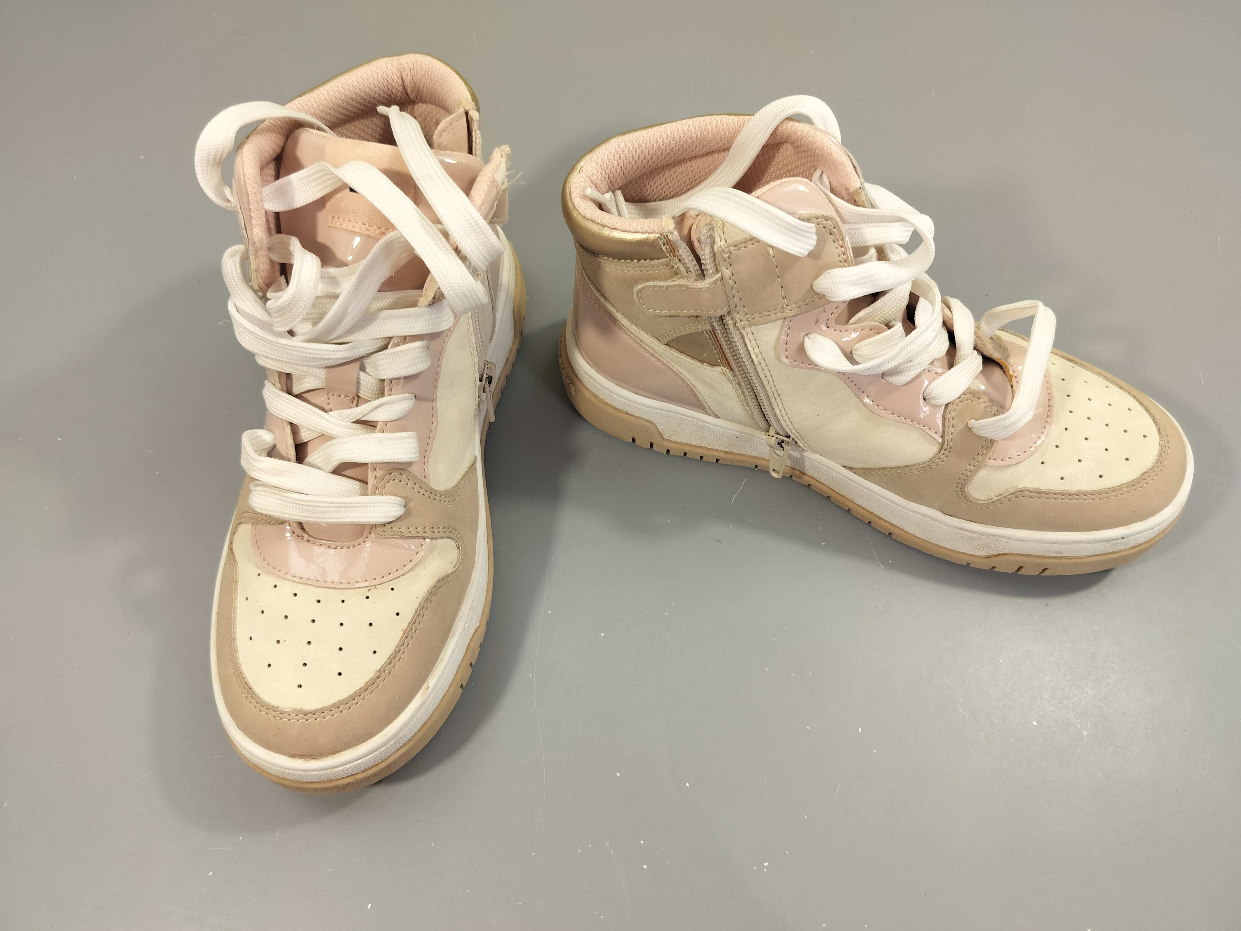 Baskets hautes beige, rose, blanc Tommy Hilfiger-36