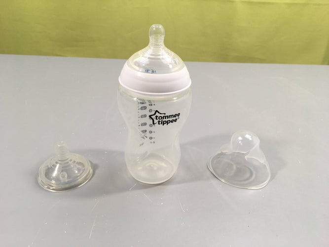 Biberon 260ml avec 2 tétines, moins cher chez Petit Kiwi