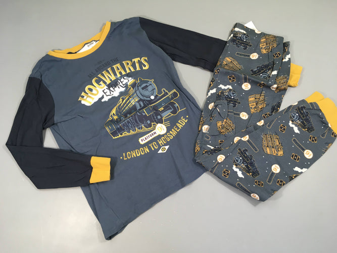 Pyjama 2pcs jersey bleu train Harr.y Potter, moins cher chez Petit Kiwi