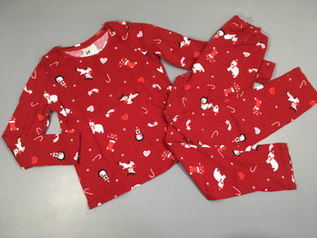 Pyjama 2pcs jersey rouge Noël