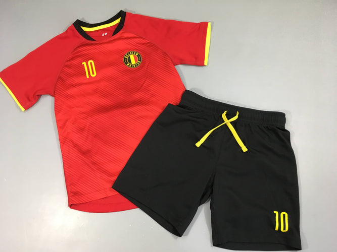 Maillot de foot + short rouge Belgium, moins cher chez Petit Kiwi