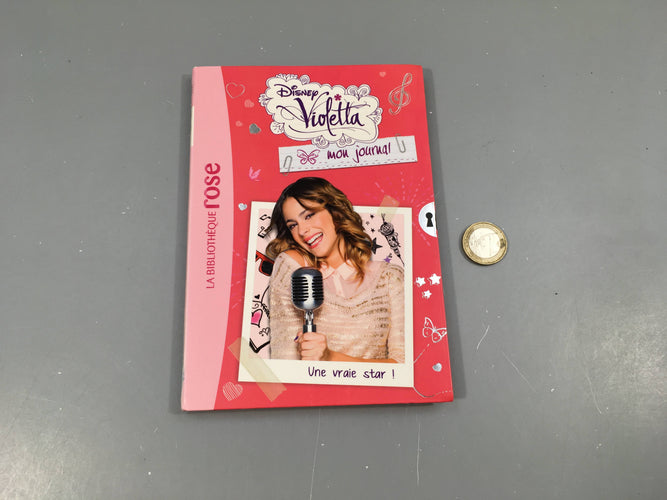 Une vraie star! , Mon journal, Violetta, La bibliothèque Rose, moins cher chez Petit Kiwi