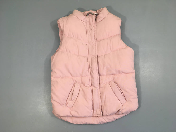 Bodywarmer rose pâle, moins cher chez Petit Kiwi