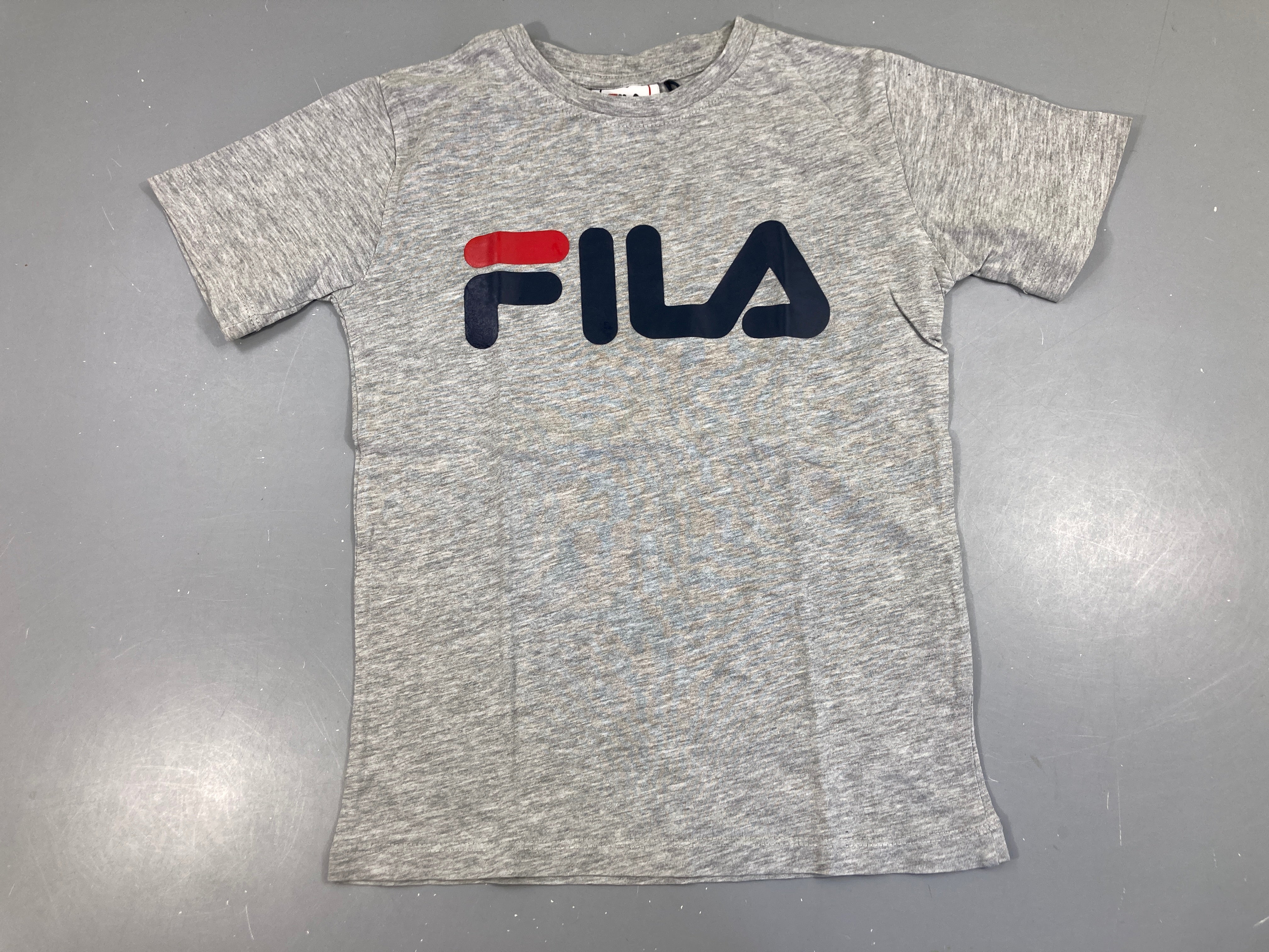 T-shirt m.c gris chiné Fila Floc un peu abimé