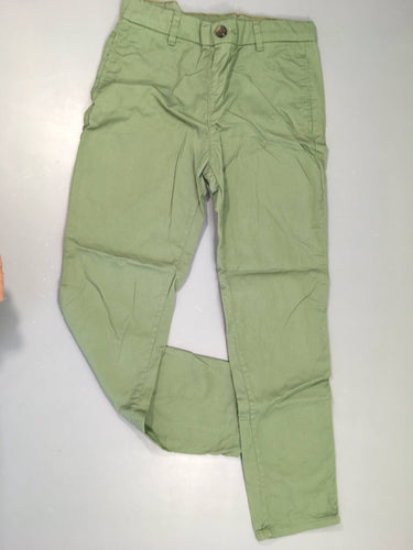 Pantalon coton vert, moins cher chez Petit Kiwi