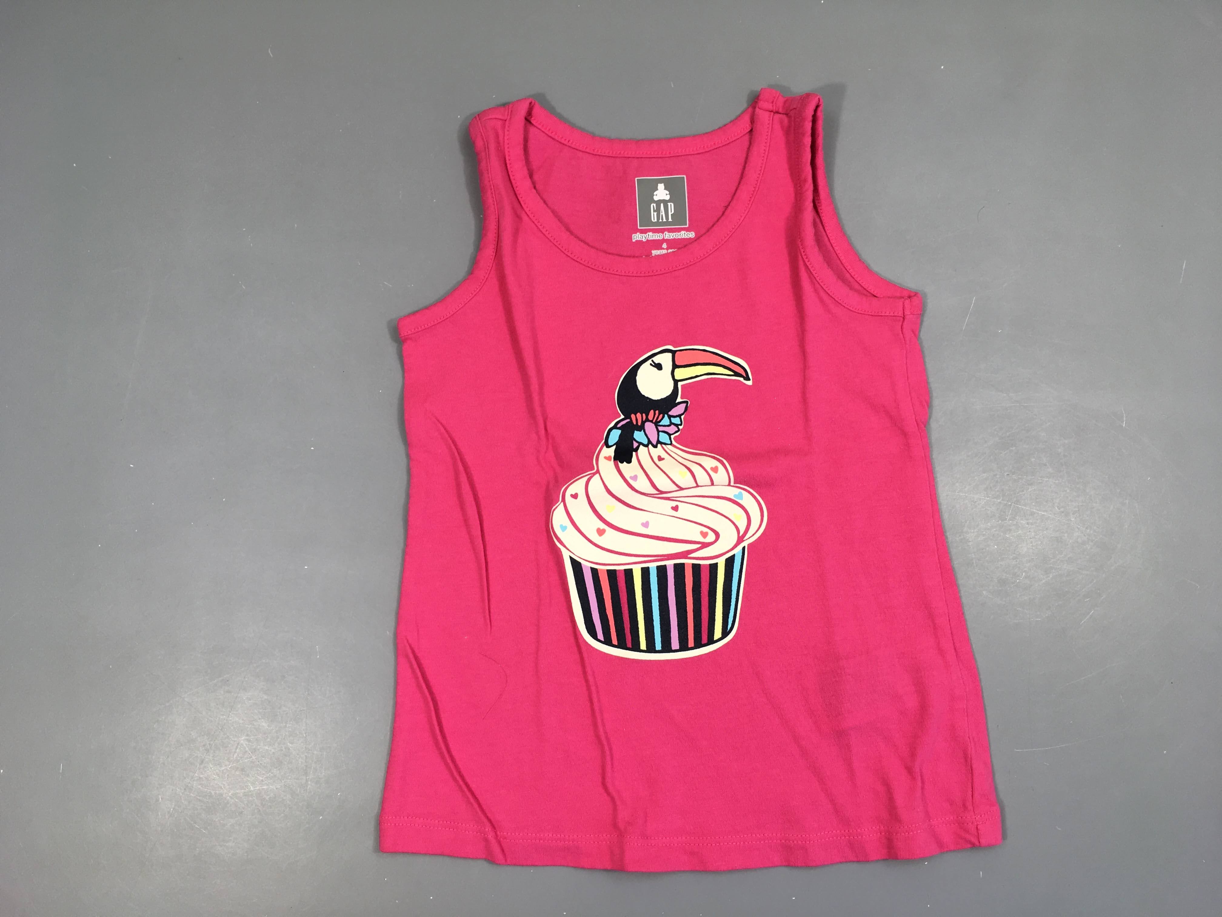 T-shirt s.m rose toucan cupcake
