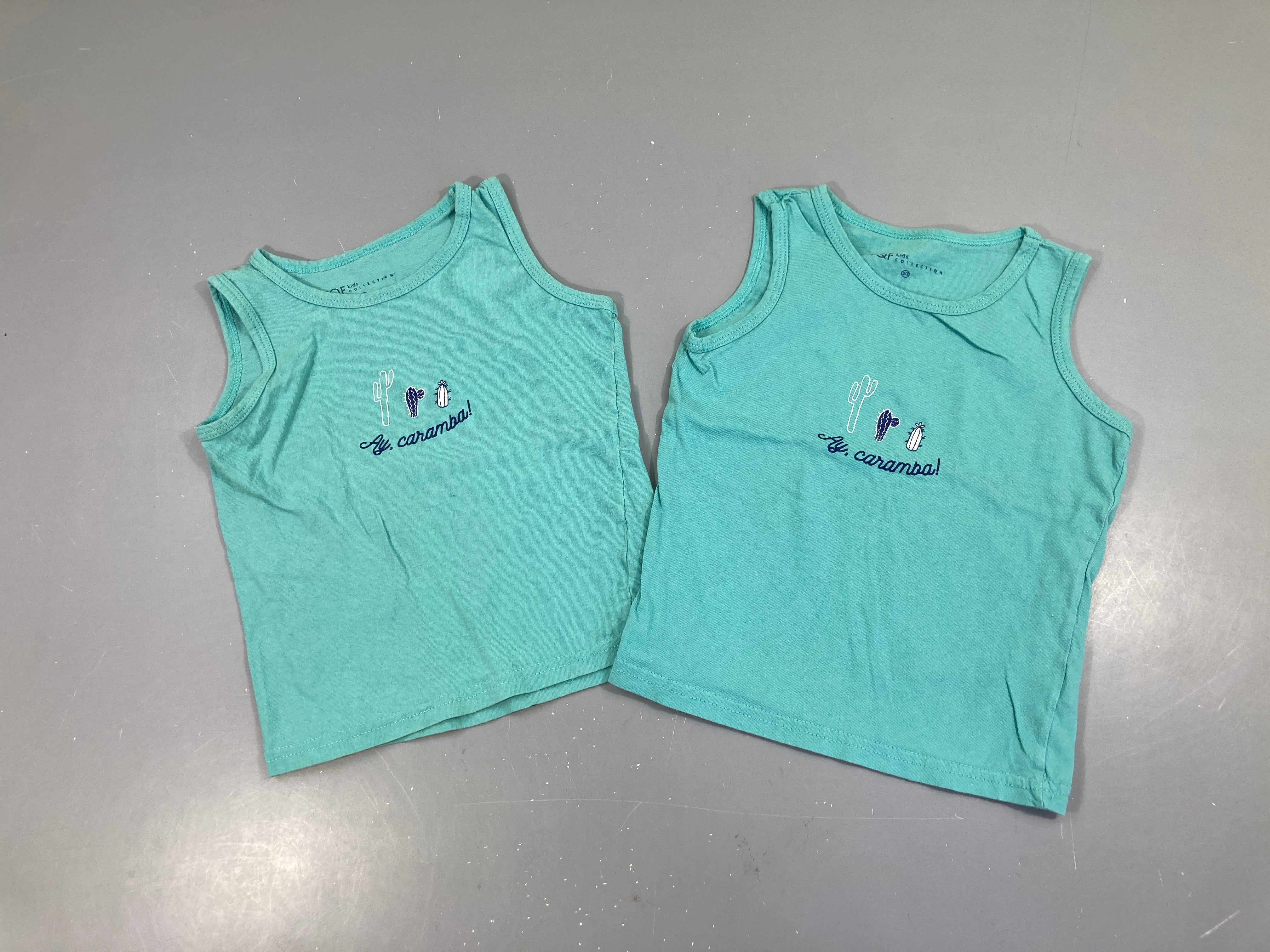 2 Chemisettes s.m turquoise Camramba!