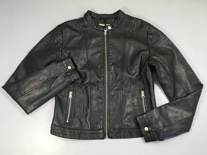 Veste simili noire, moins cher chez Petit Kiwi