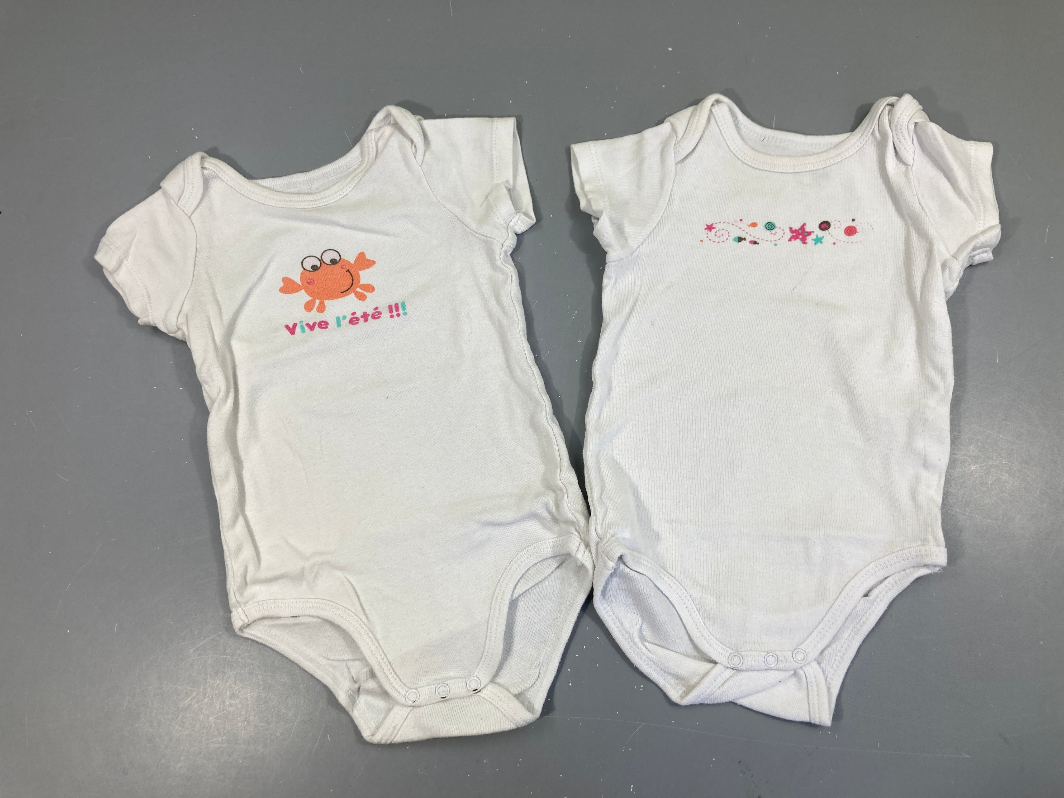 2 Bodies m.c blanc crabe/étoile de mer-Bouloché