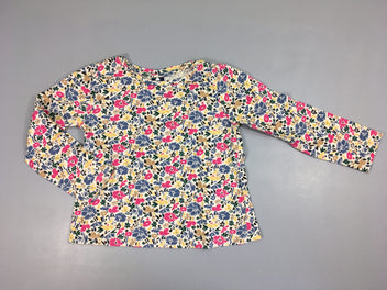 T-shirt m.l fleuri multicolore