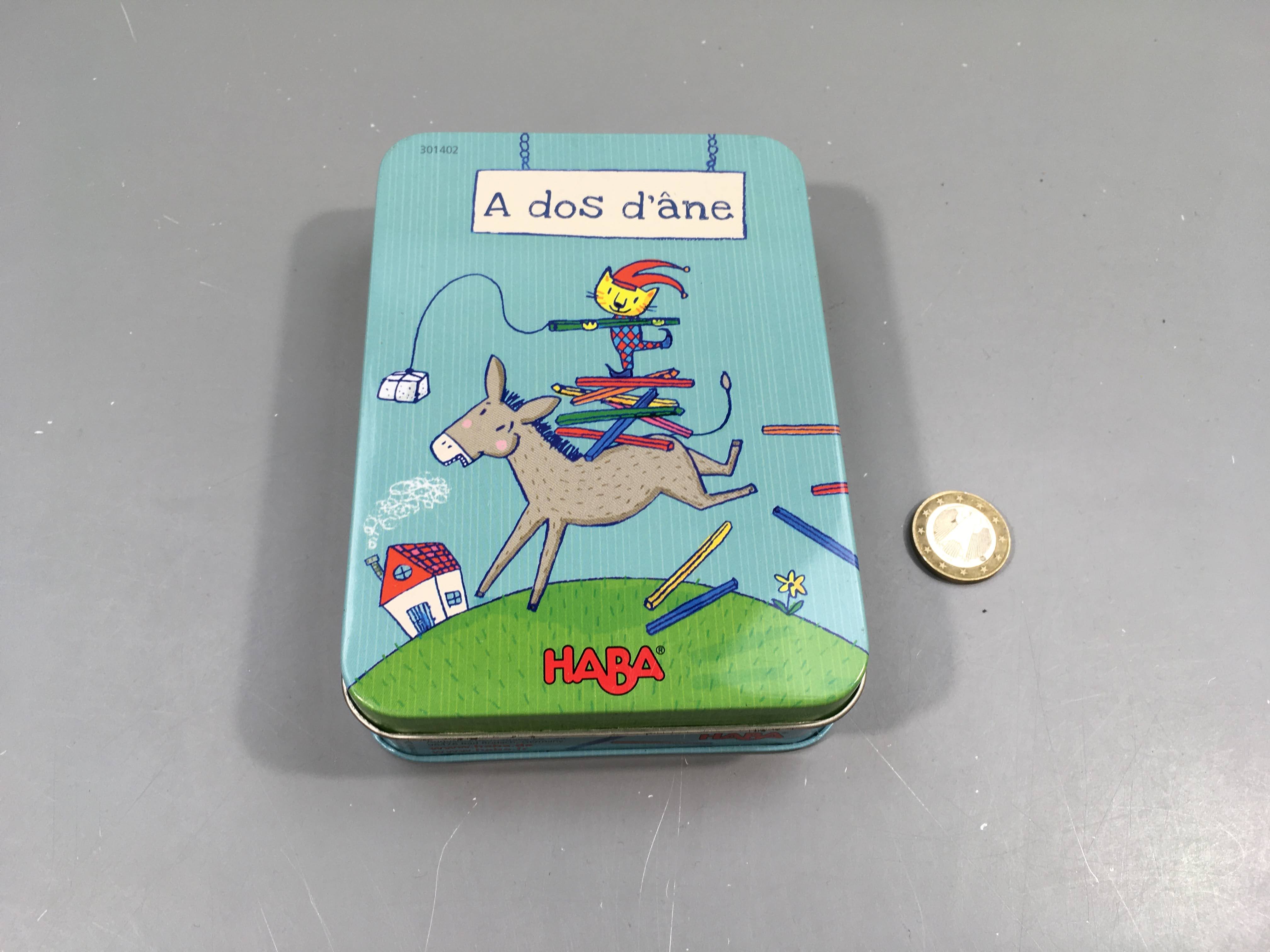 A dos d'âne, Haba +4a - manque 1 batonnêt non essentiel pour le déroulement du jeu