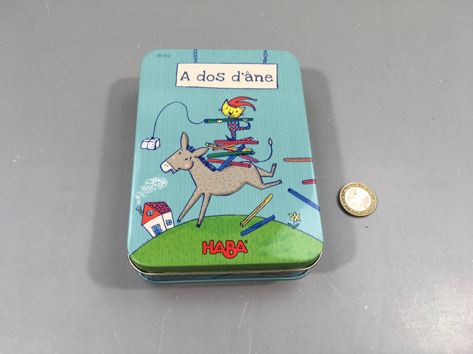 A dos d'âne, Haba +4a - manque 1 batonnêt non essentiel pour le déroulement du jeu, moins cher chez Petit Kiwi