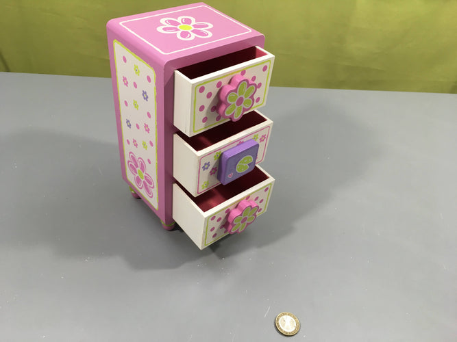 Petit meuble à tiroirs en bois, Bead Bazar, 20cm, rangement pour perles, moins cher chez Petit Kiwi