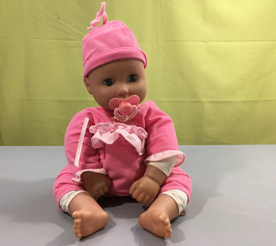 Poupée bébé avec tuture rose tenue rose étoile, Peterkin, moins cher chez Petit Kiwi