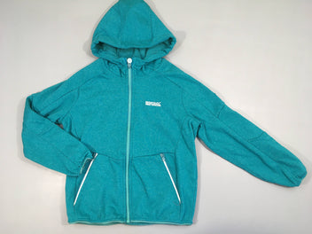 Sweat zippé à capuche turquoise Regatta, légèrement bouloché