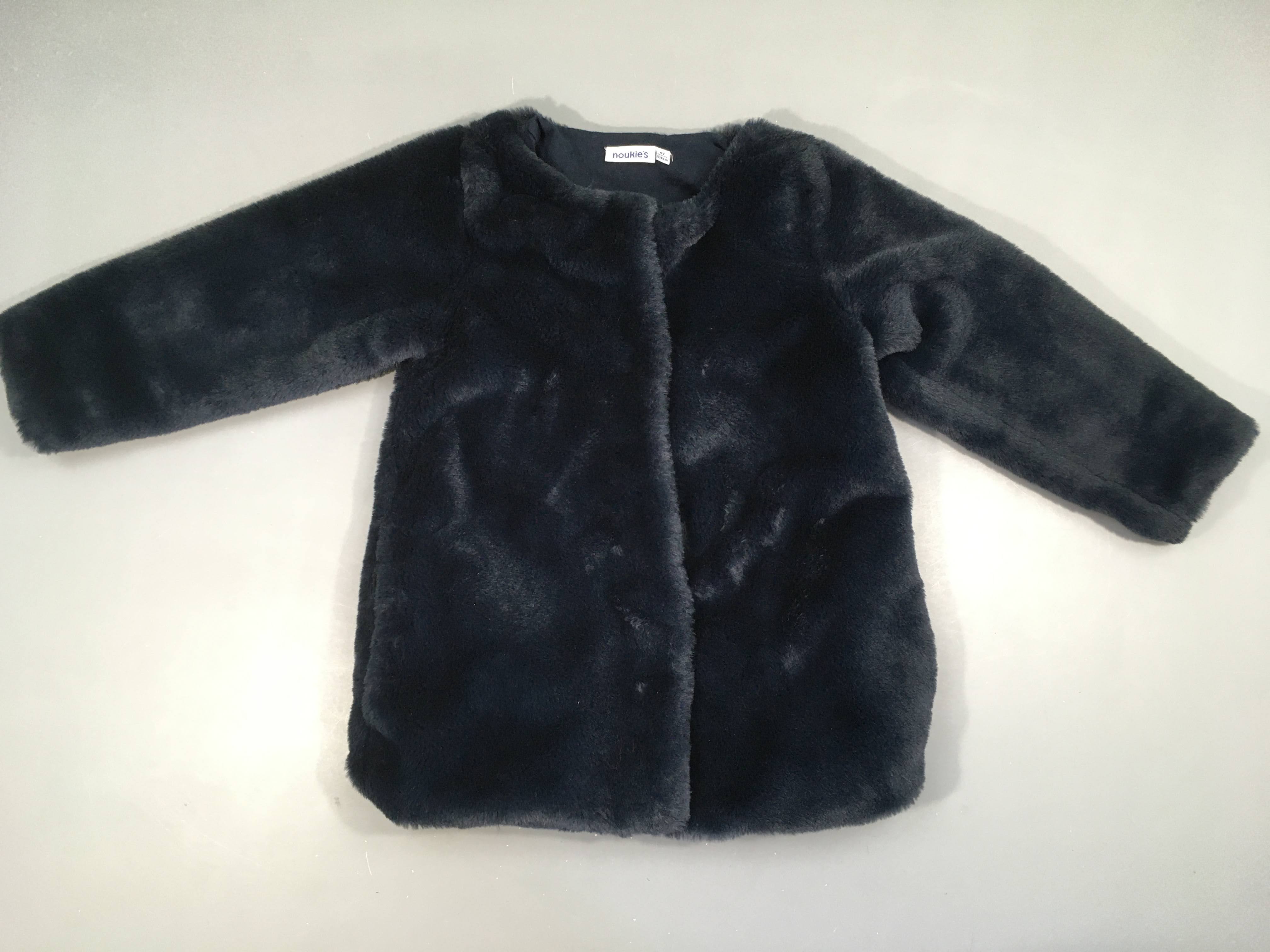 Gilet/veste peluche bleu foncé
