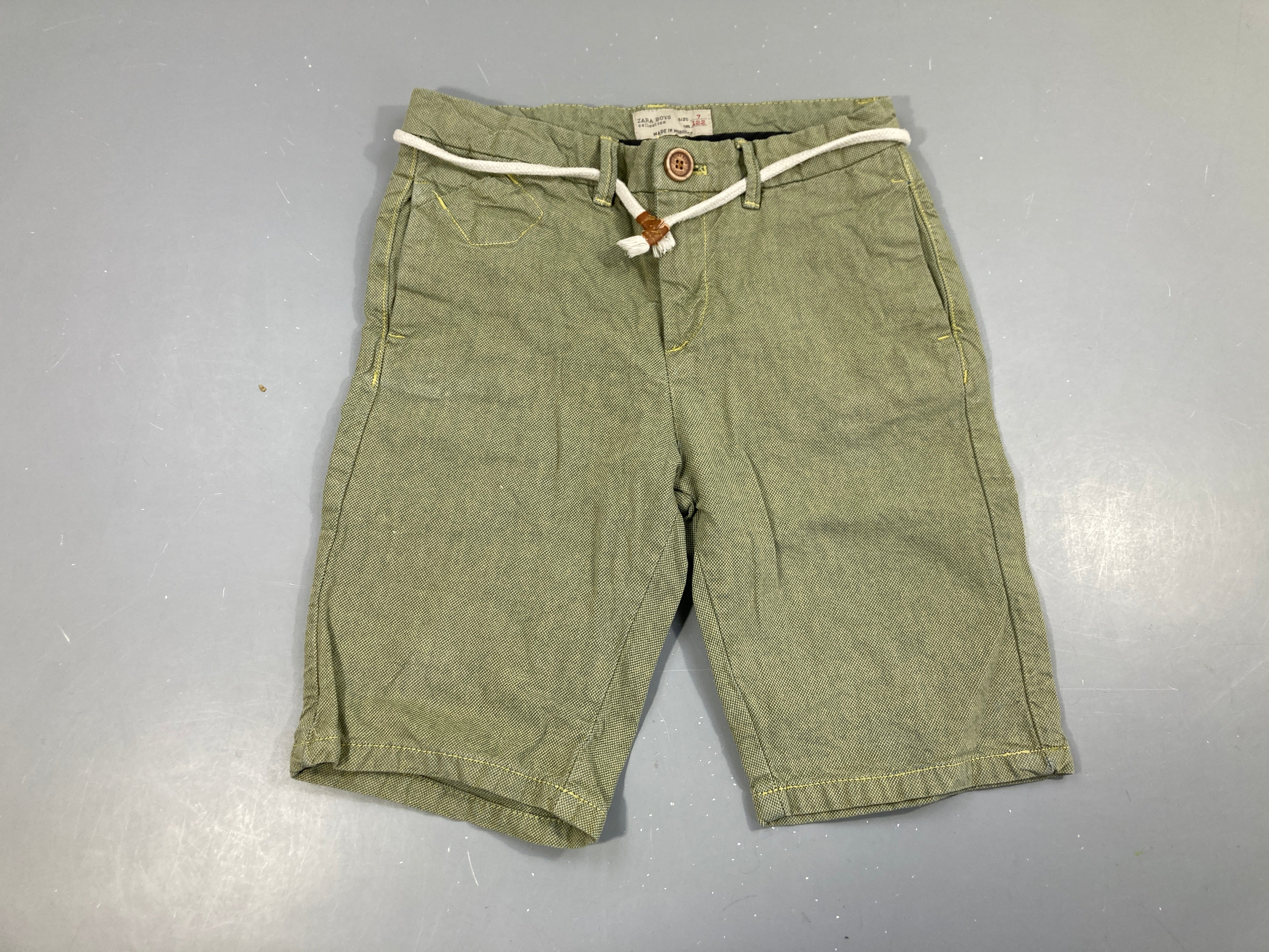 Bermuda chino vert chiné