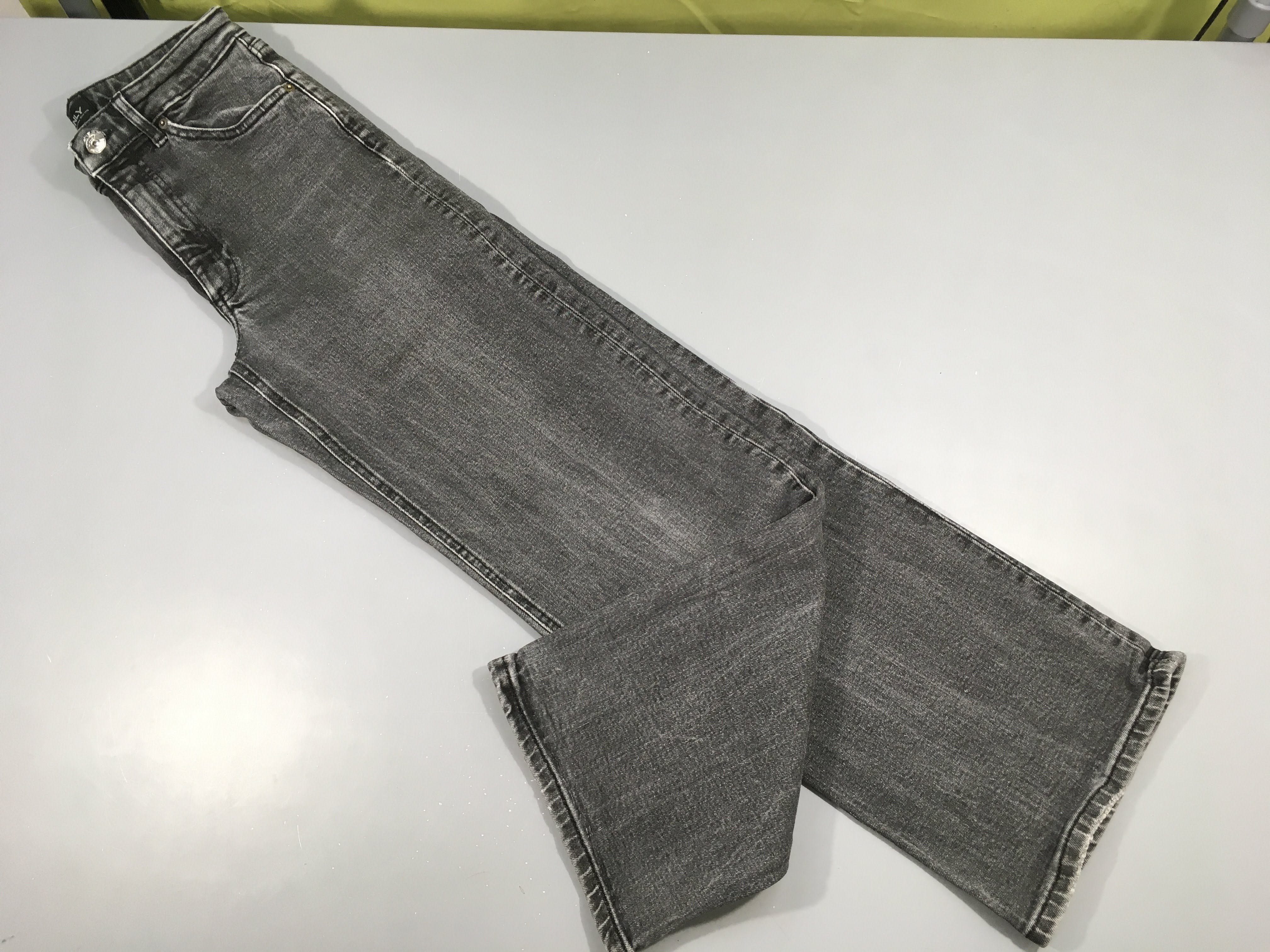 Jeans large gris foncé, 26/30