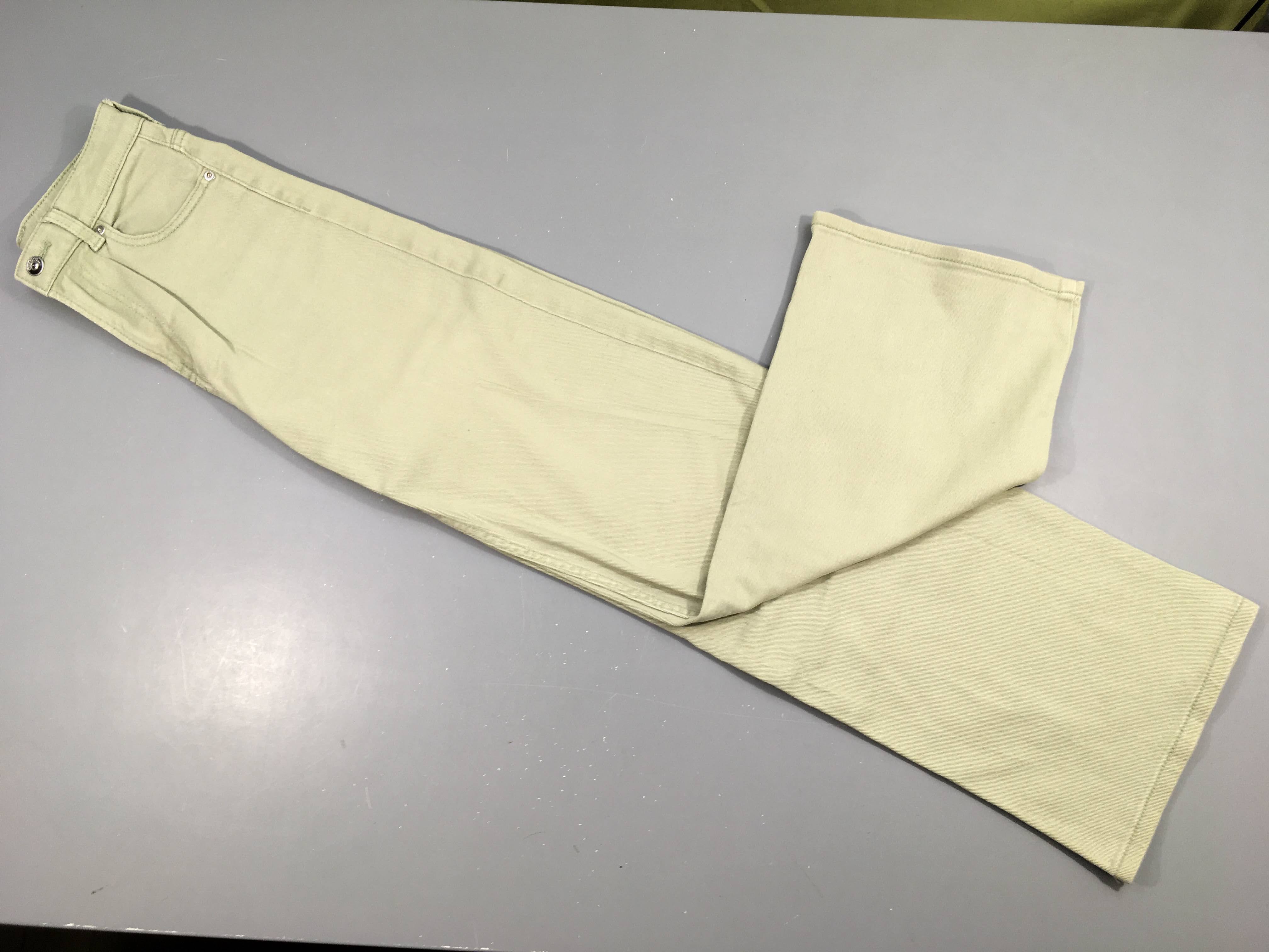 Jeans wide leg kaki clair, 32