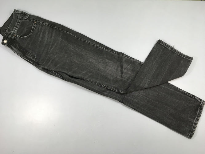 Jeans straight noir, 34, moins cher chez Petit Kiwi