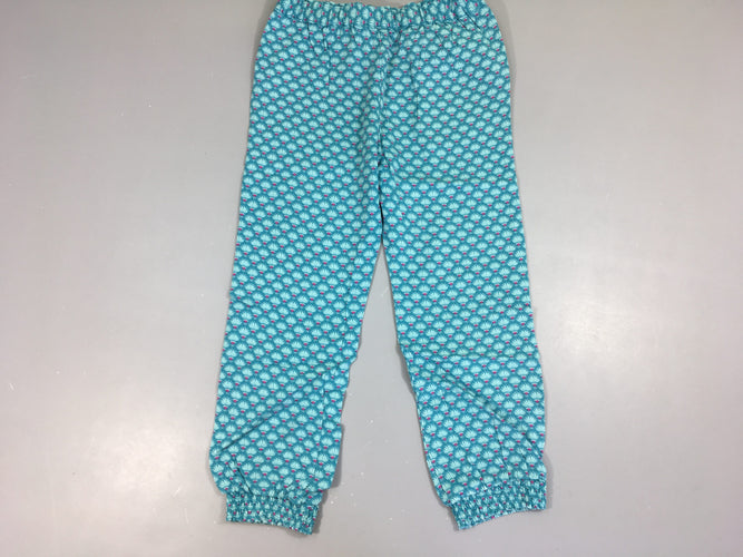Pantalon fluide bleu motifs, moins cher chez Petit Kiwi
