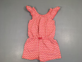Combishort m.c jersey rose motifs poissons