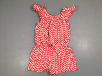 Combishort m.c jersey rose motifs poissons