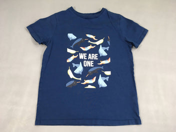T-shirt m.c bleu foncé baleine We are