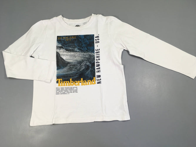 T-shirt m.l blanc USA, moins cher chez Petit Kiwi