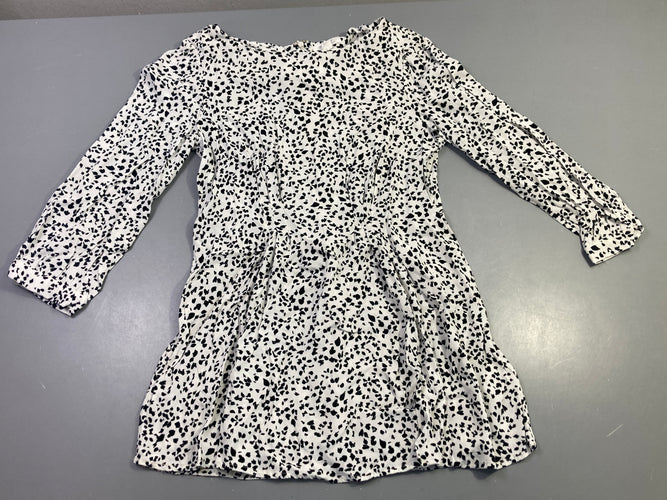 Tunique m.l blanc pois noirs, Seraphine, moins cher chez Petit Kiwi