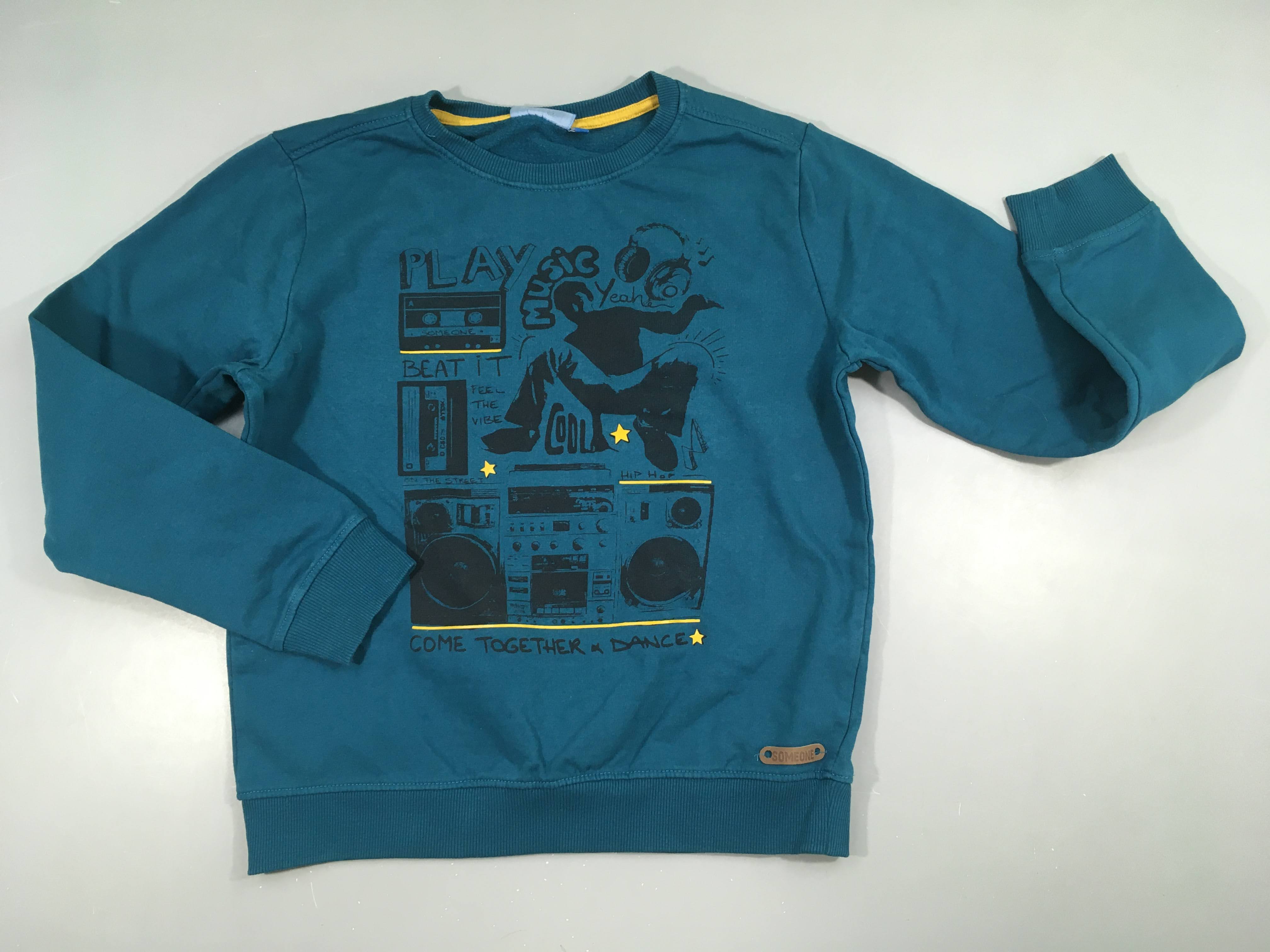 Sweat bleu canard play music