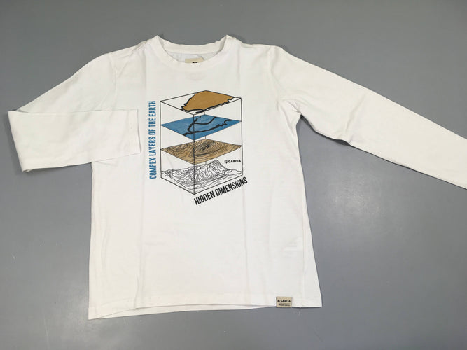 T-shirt m.l blanc earth, moins cher chez Petit Kiwi