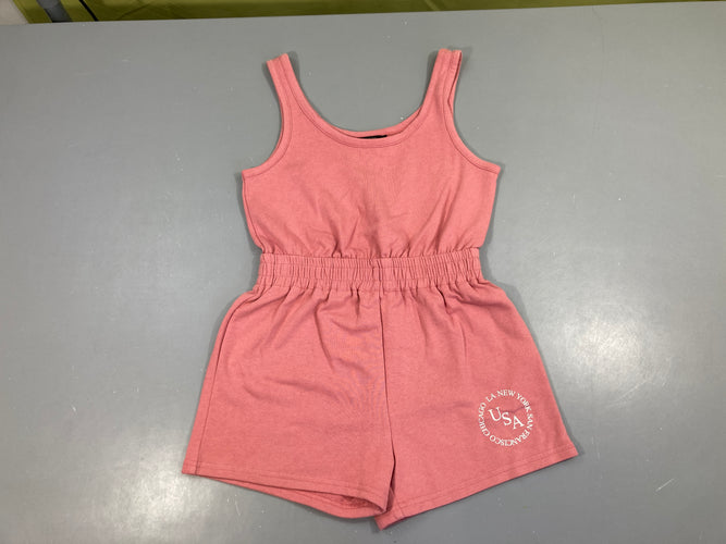 Combishort molleton vieux rose, moins cher chez Petit Kiwi