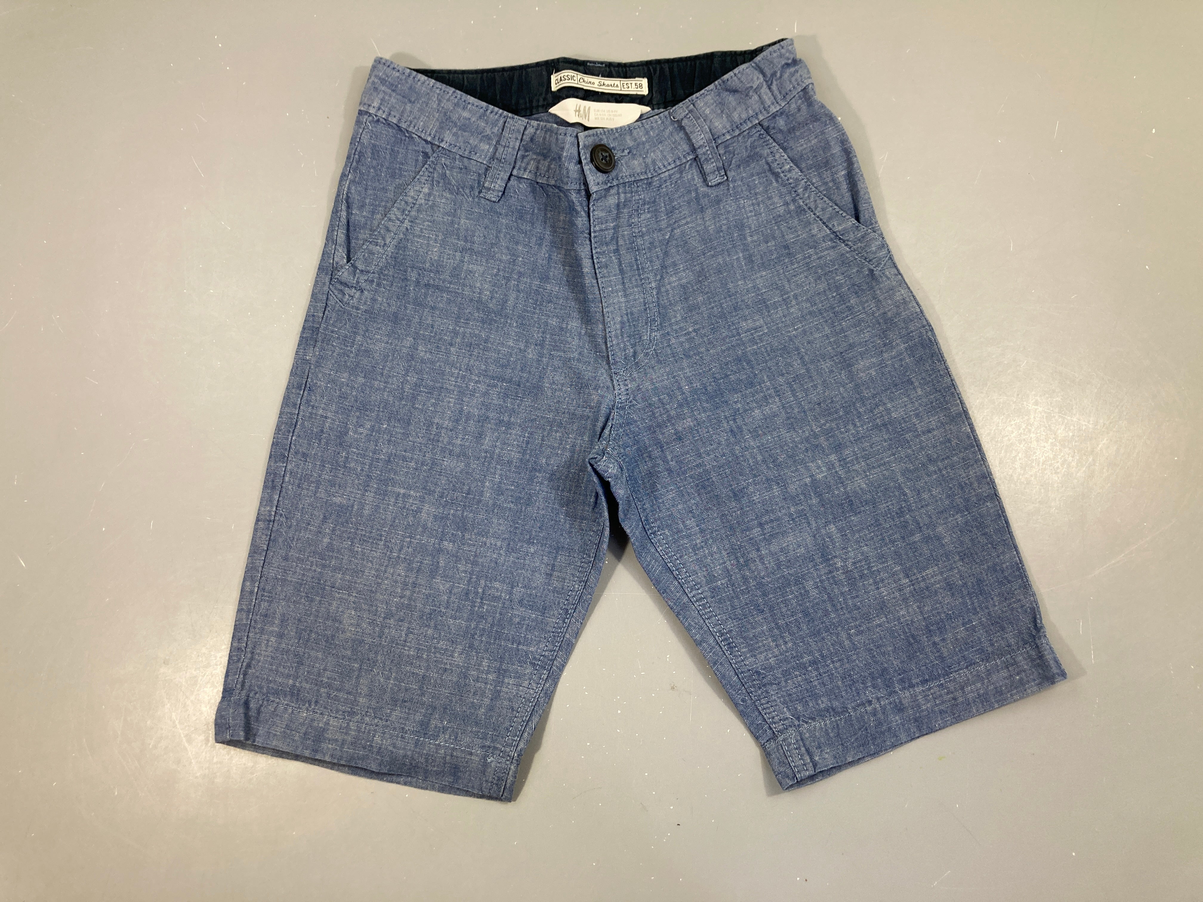 Bermuda chino 100%cotton bleu