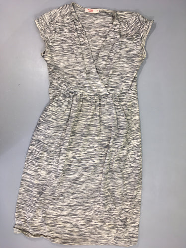 Robe m.c jersey gris chiné, moins cher chez Petit Kiwi