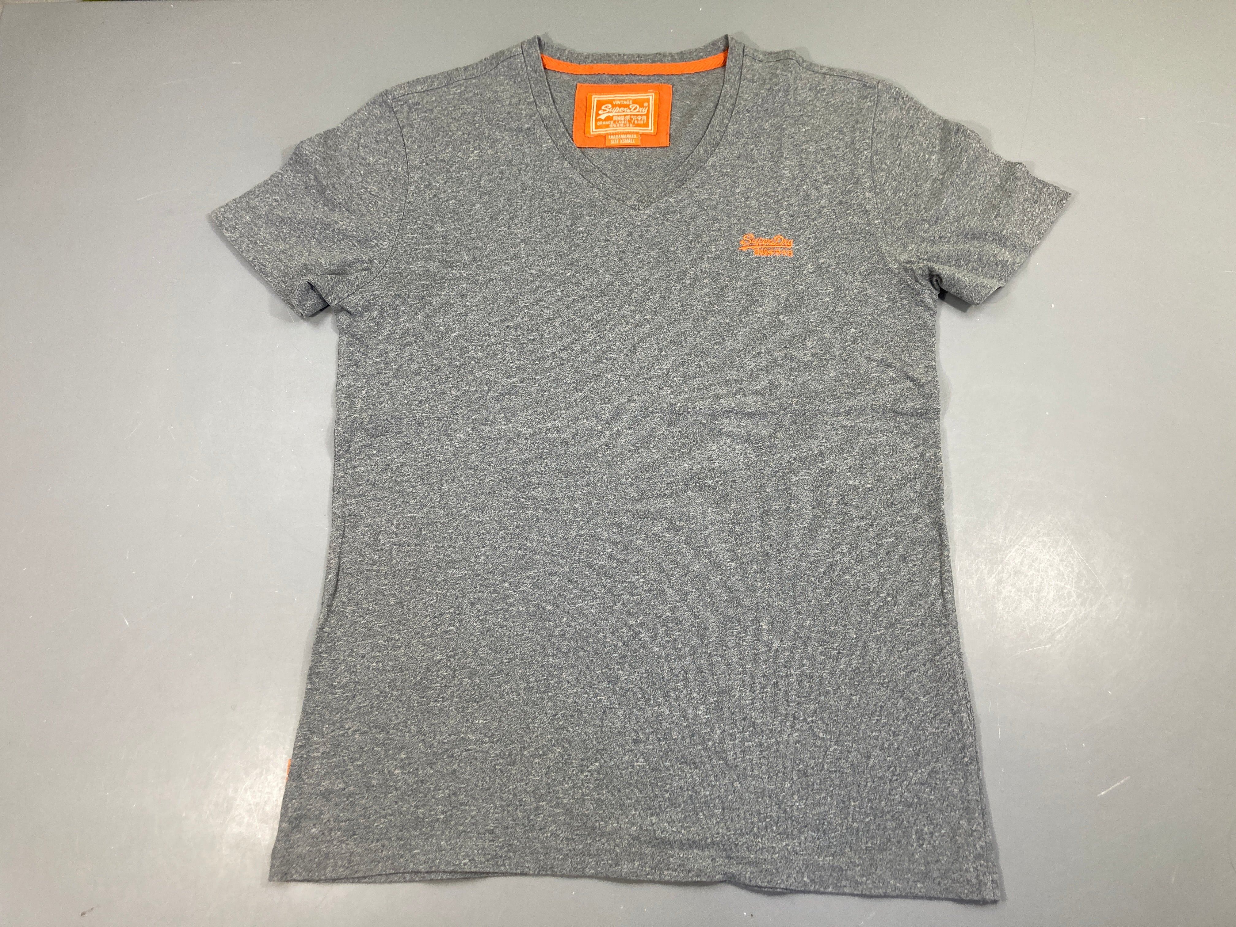 T-shirt m.c gris gris chiné Super drayé