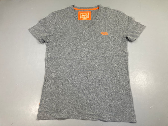 T-shirt m.c gris gris chiné Super drayé, moins cher chez Petit Kiwi