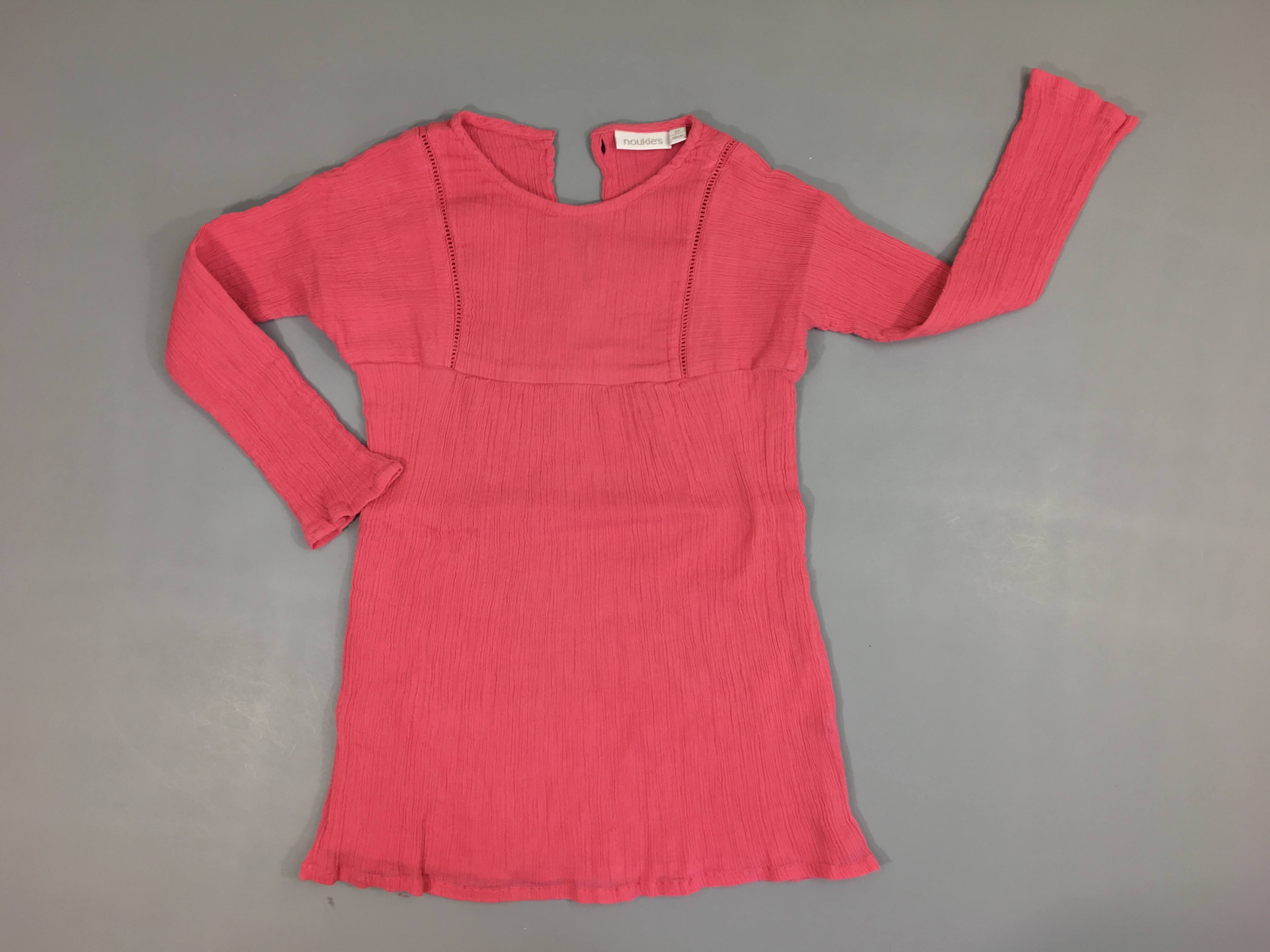 Robe crèpe ml rose