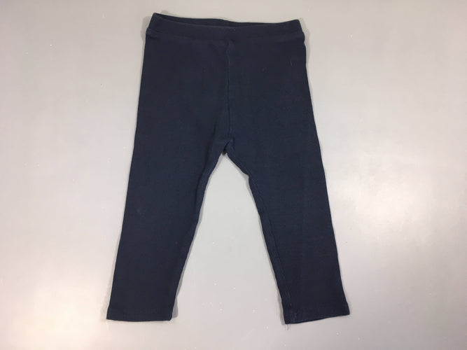 Legging côtes bleu marine, moins cher chez Petit Kiwi