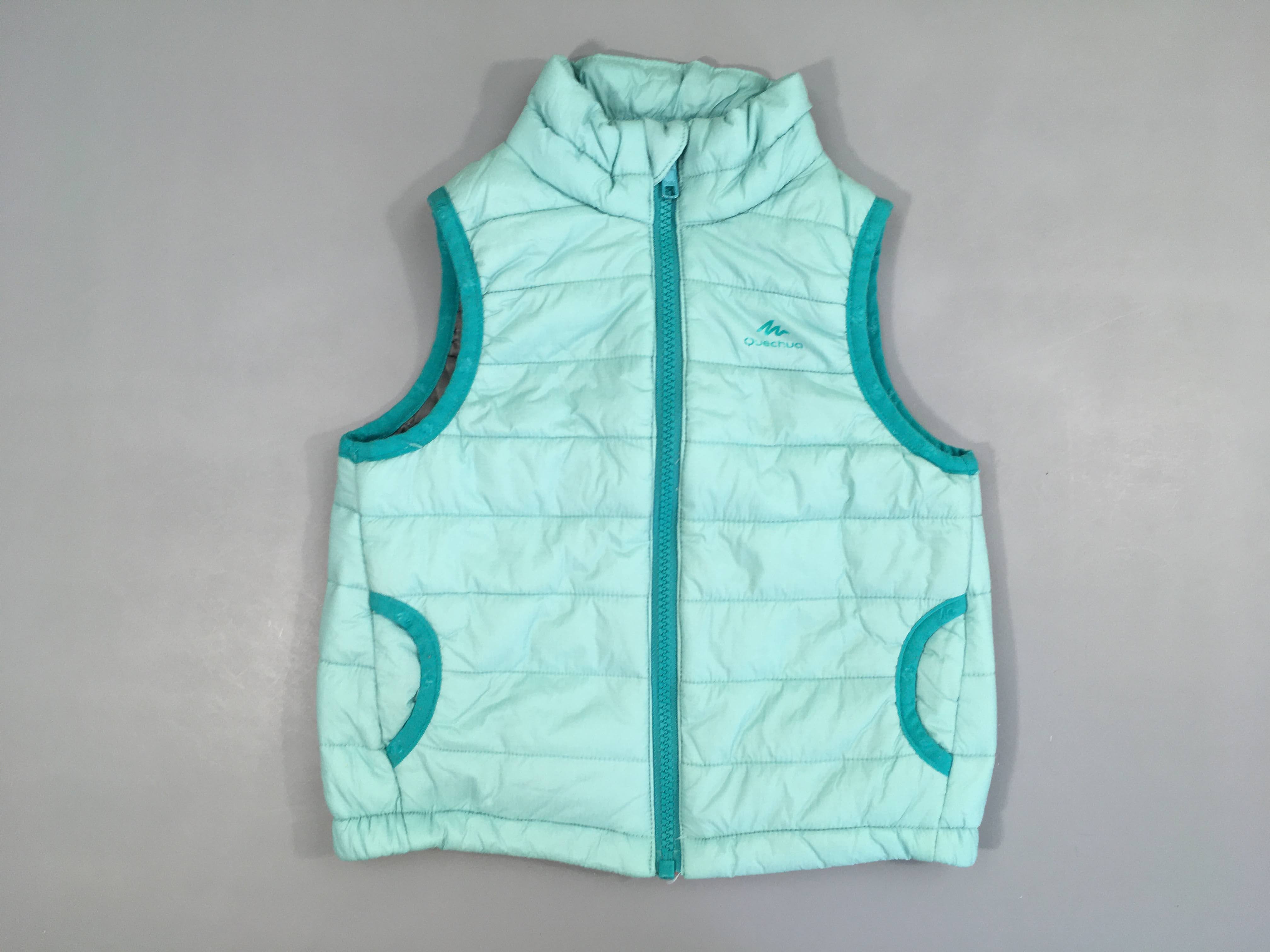 Body warmer vert rangeable dans la poche