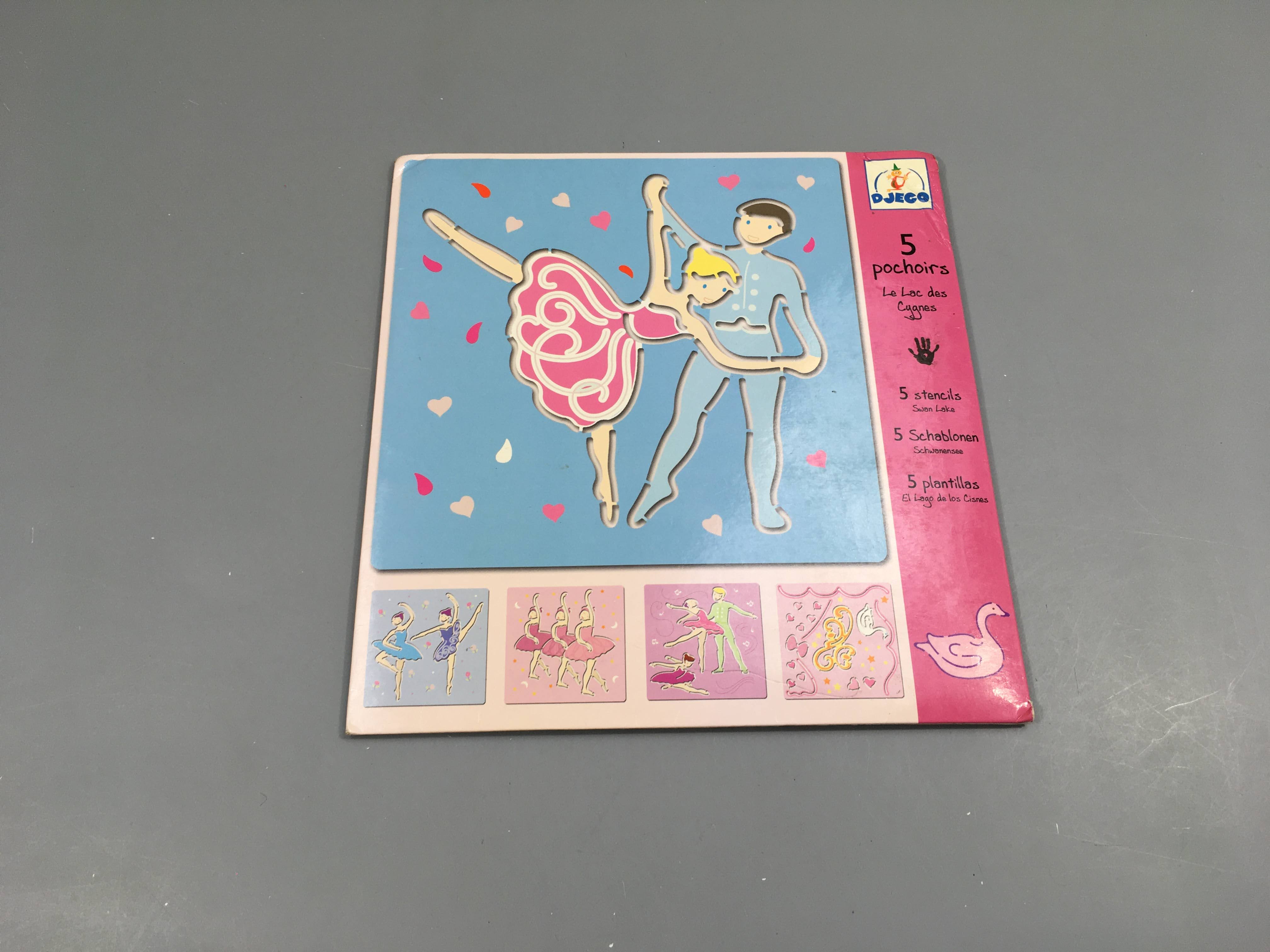 5 Pochoirs Le lac des signes-Complet