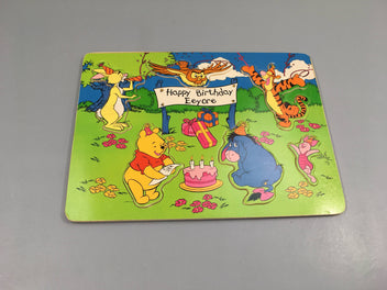 Planche puzzle Winnie l'ourson Happy Birthday