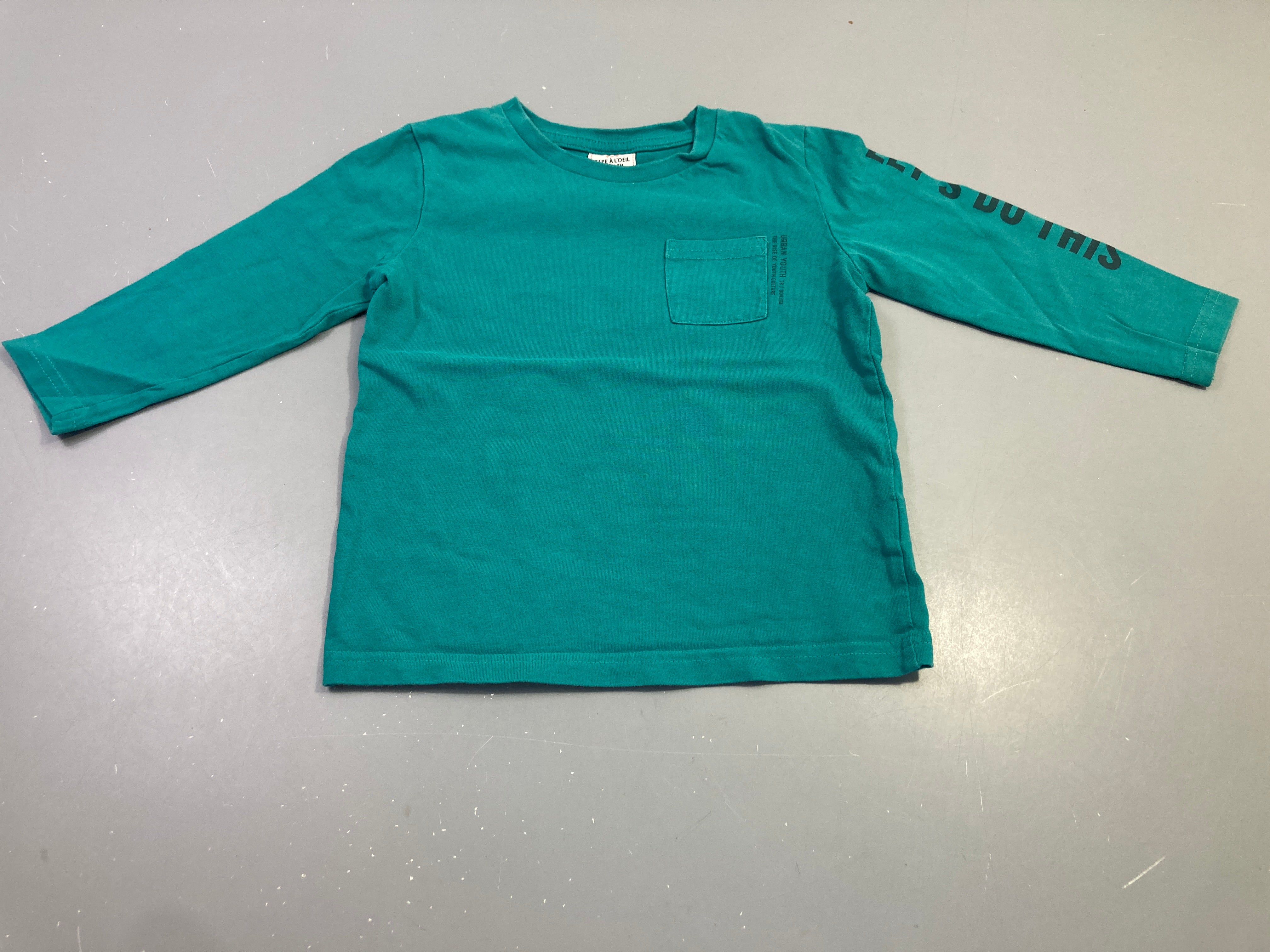 T-shirt m.l vert poche