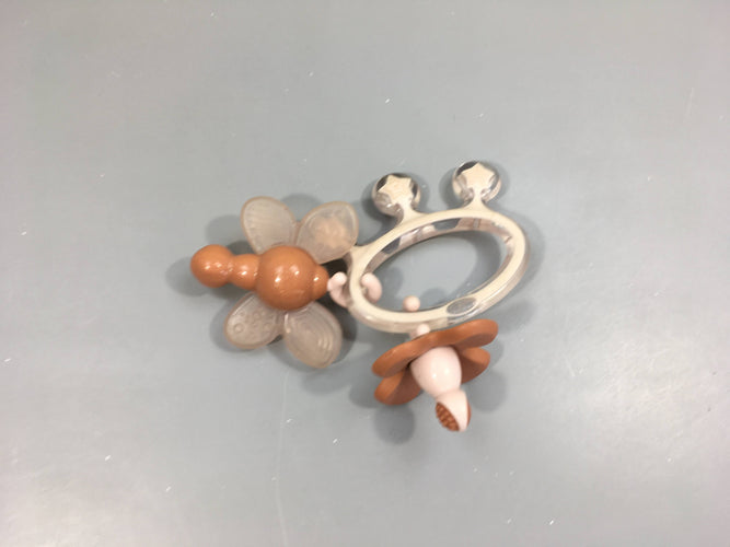 Anneau de dentation vieux rose (change de couleur au froid), moins cher chez Petit Kiwi