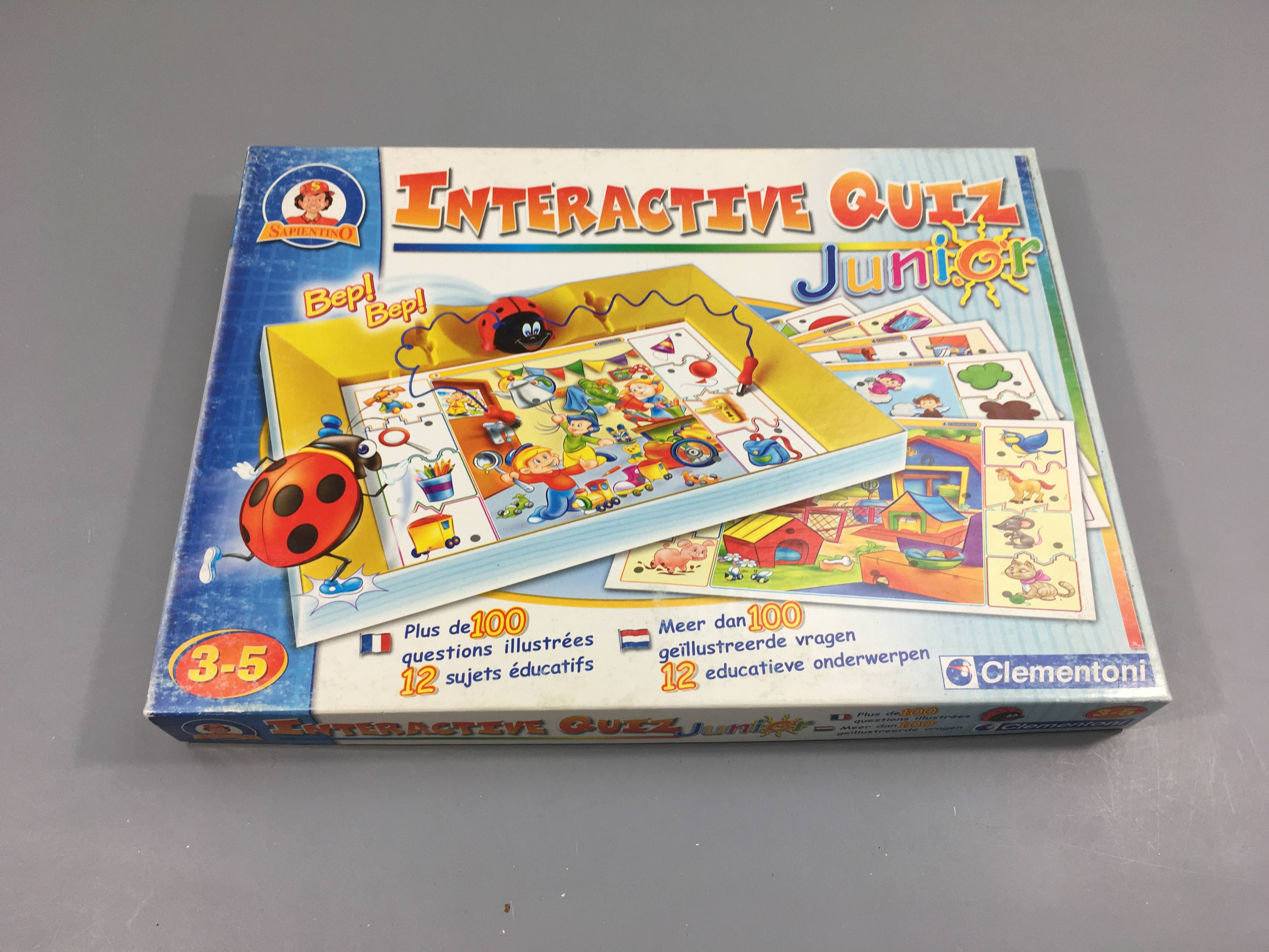 Interactive Quiz Junior 3-5 Non testé Piles non fournies
